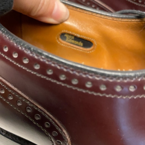 Allen Edmonds Marlow Burgundy Leather Wing Tip Career Dress Shoes main image 7